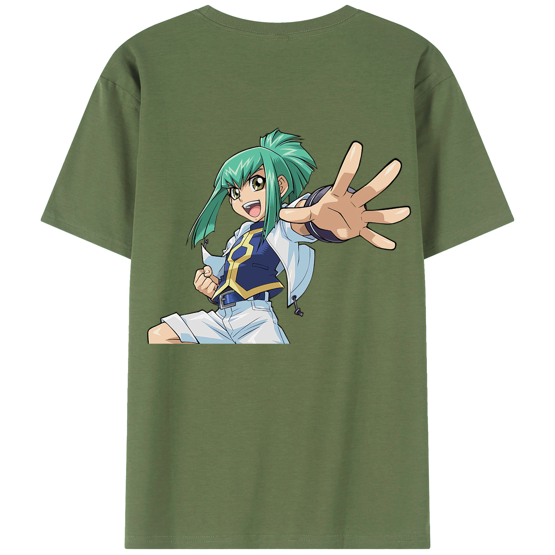 （画像用） 遊☆戯☆王 Yu-Gi-Oh! 綿100％ メンズ半袖Tシャツ（バックプリント） 通気性